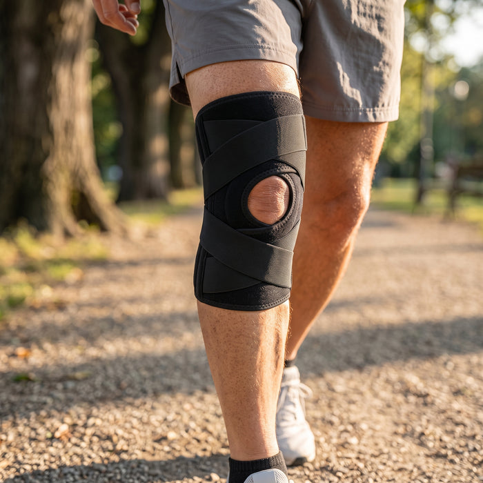 Adjustable Knee Brace with Side Stabilizers