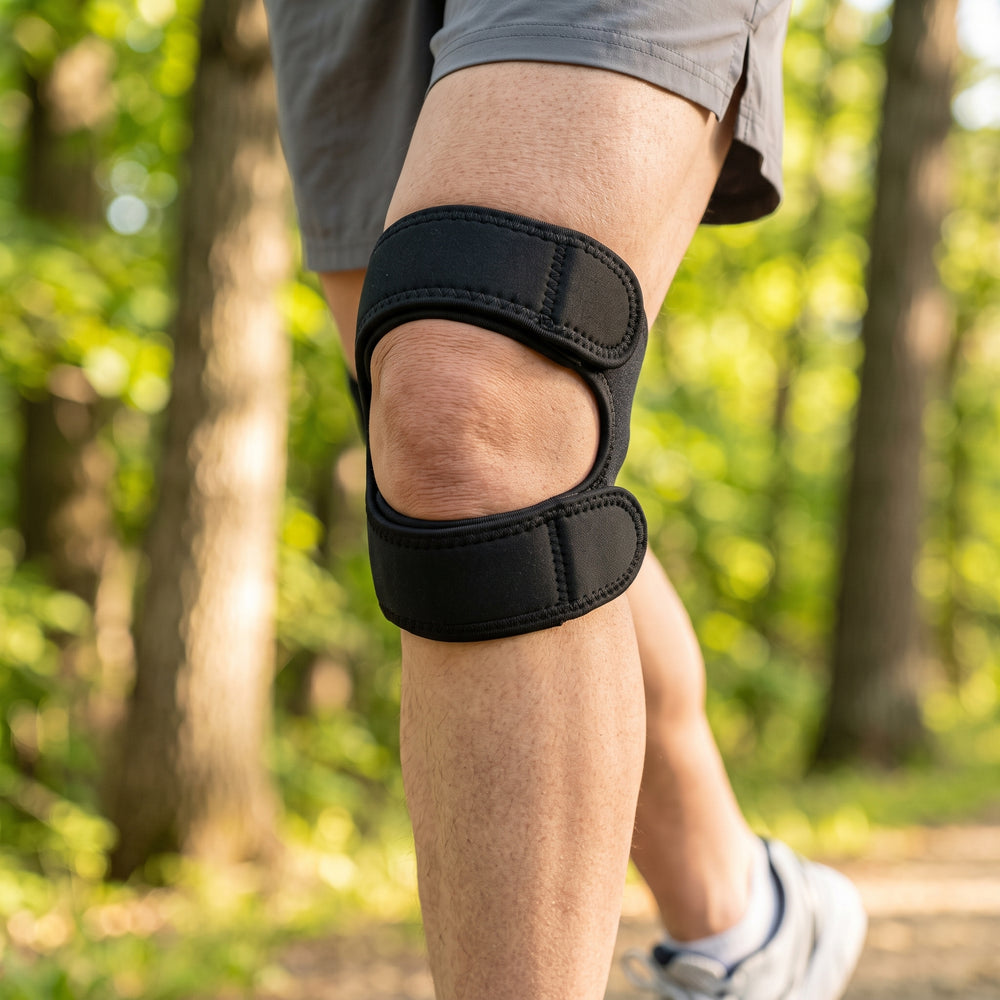 Dual-Tube Patellar Knee Brace Strap